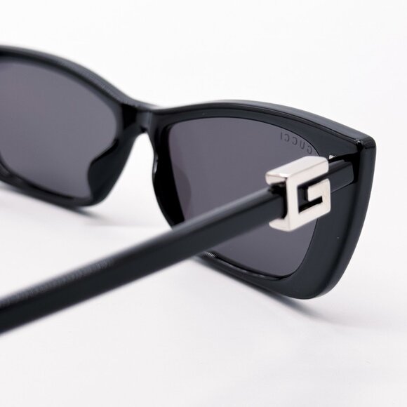 NEW GUCCI GG1681S 001 BLACK CAT EYE WOMEN SUNGLASSES GUCCI - Picture 10 of 14